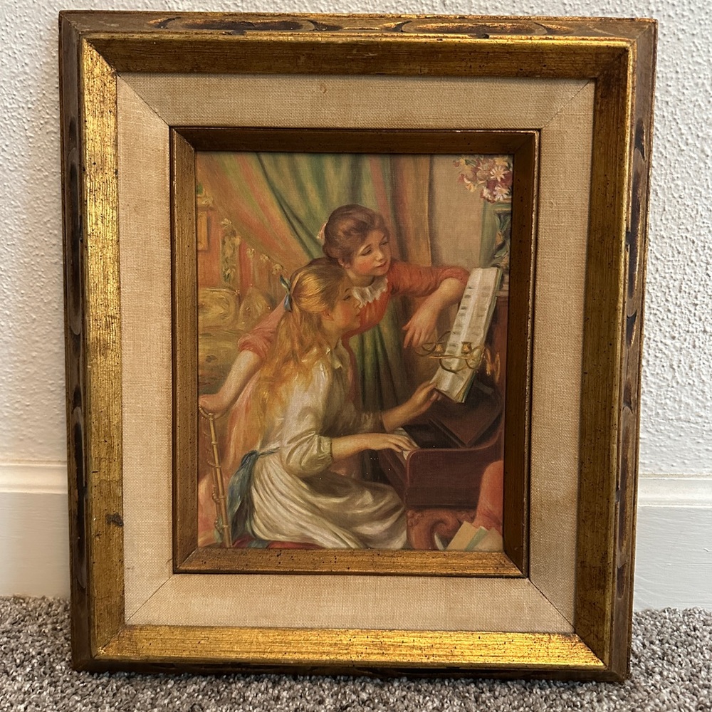 Les Éditions Braun Canvas Print Paris ET CIE 1964 Renior Two Girls at the Piano